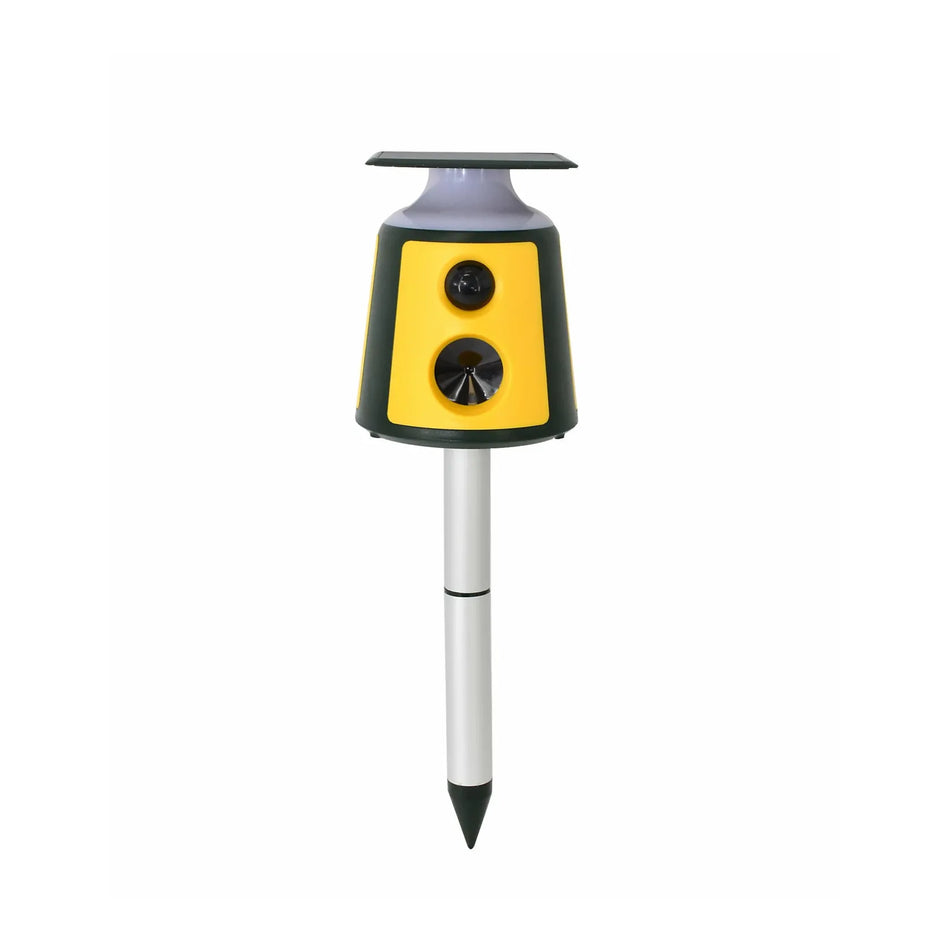 AWTools Ultrasone ongedierteverjager met LED en lithium accu 400m2 5 modi