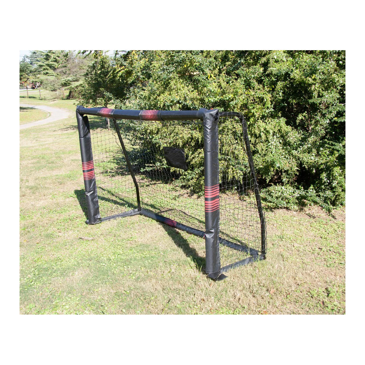 AWTools Voetbaldoel met stalen frame en schuimrubber 180x120x60 cm