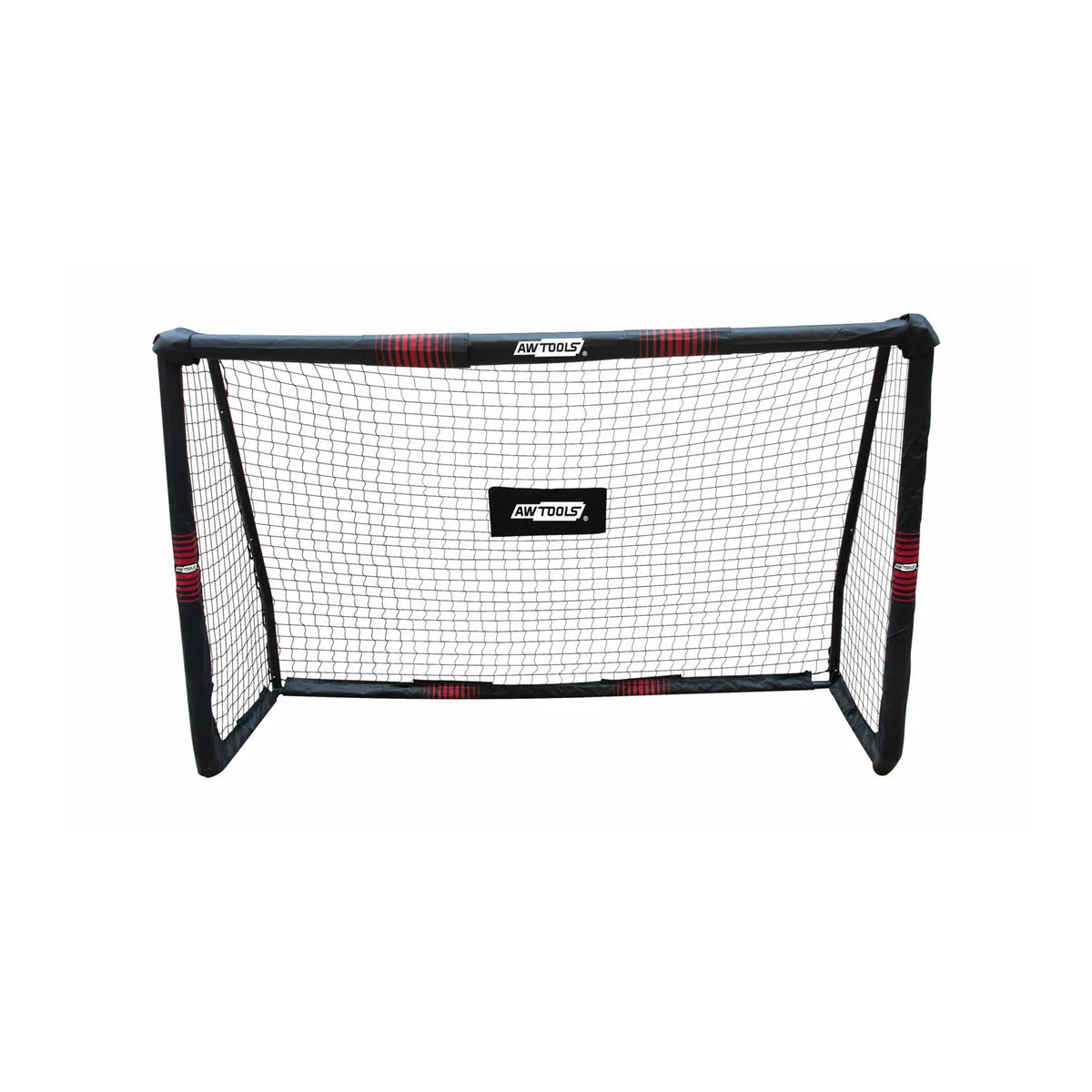 AWTools Voetbaldoel met stalen frame en schuimrubber 180x120x60 cm