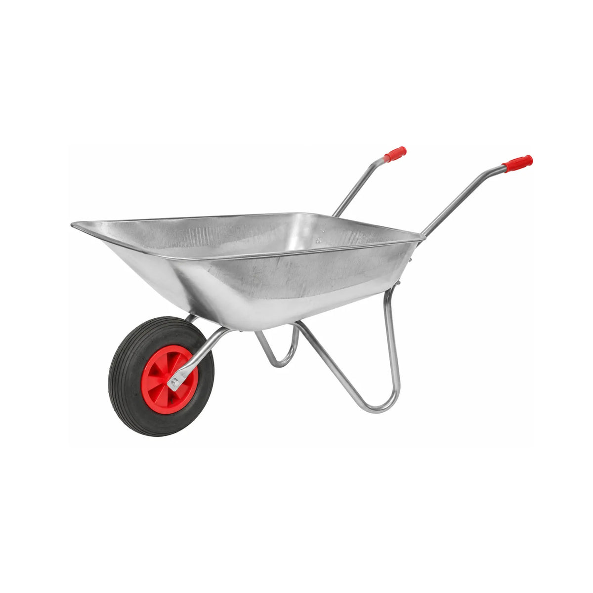 AWTools Tuinkruiwagen 65 liter met pneumatisch wiel en kunststof velg