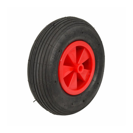 AWTools pneumatisch wiel met kunststof velg 3,50x6 2-laags 1,3 kg