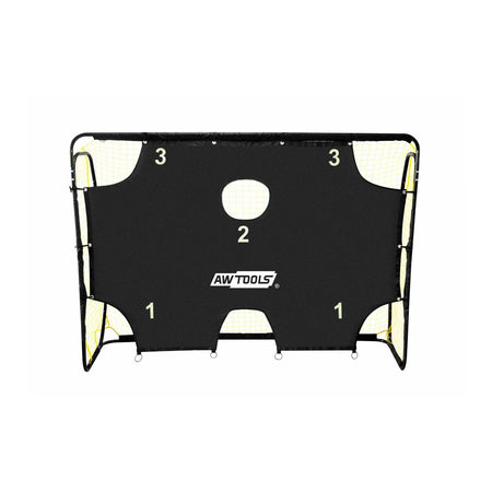 AWTools Voetbaldoel met stevig staalframe en PE-net 213x153x76 cm
