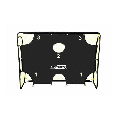 AWTools Voetbaldoel met stevig staalframe en PE-net 213x153x76 cm