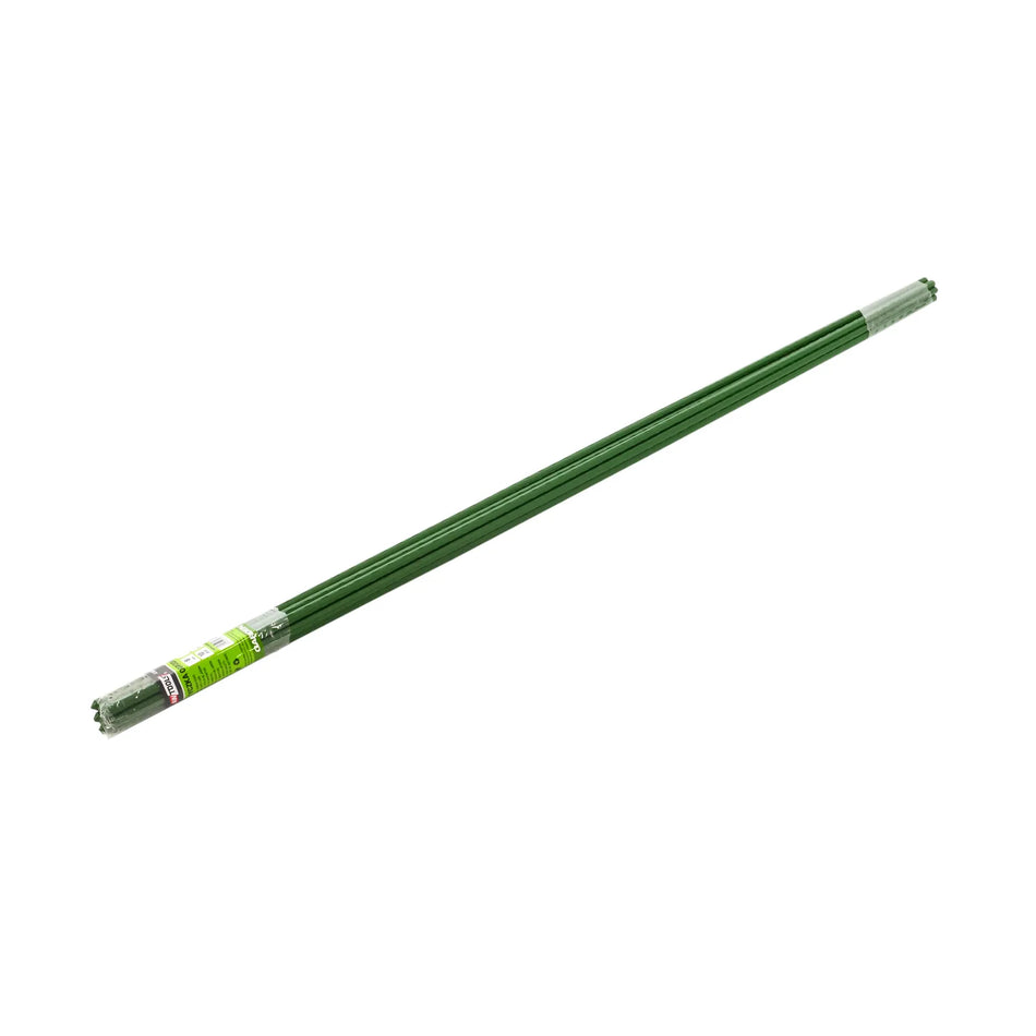 AWTools stalen tuinstok groen 8 mm x 150 cm set van 10