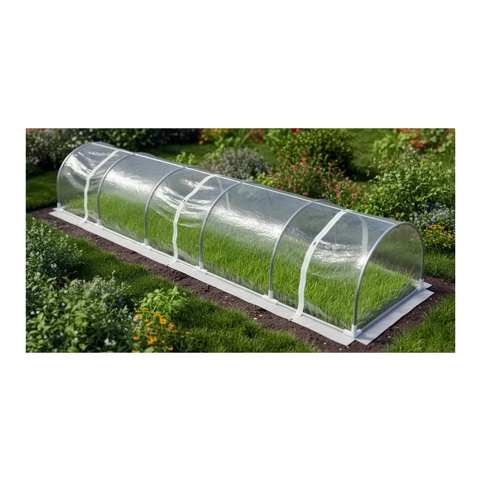 AWTools Folietunnel met staalframe en PVC-folie 300x60x45cm