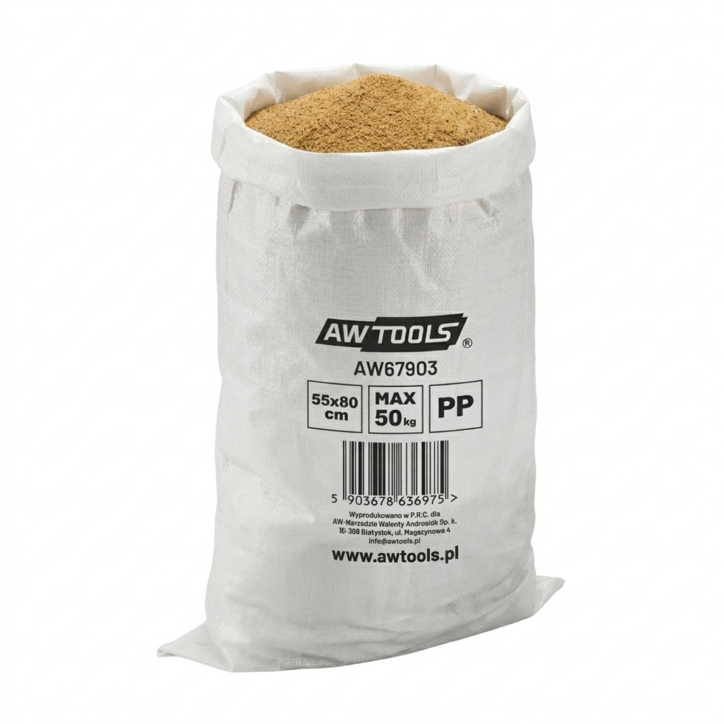 AWTools Polypropyleen zak vochtbestendig 55x80cm 50kg