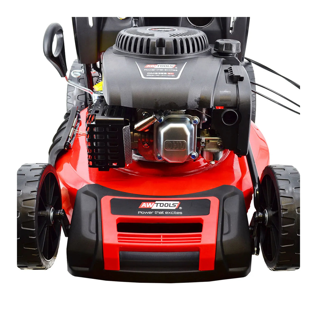 AWTools benzine grasmaaier met achterwielaandrijving 51 cm 4,0 pk 173cc