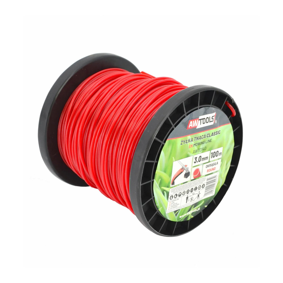 AWTools Snoeidraad classic rond 2,4x10m spoel