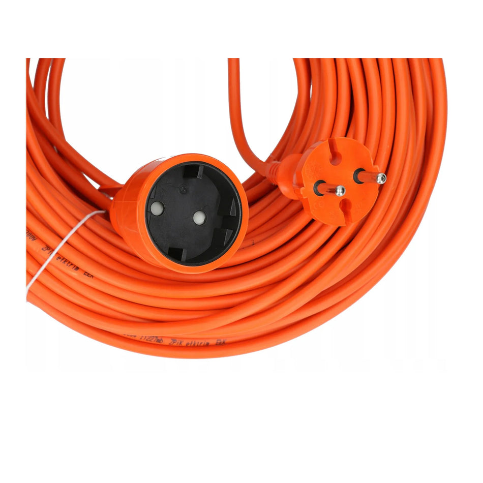 AWTools Tuinverlengsnoer oranje 15m 2x1,0 mm² 1-voudig