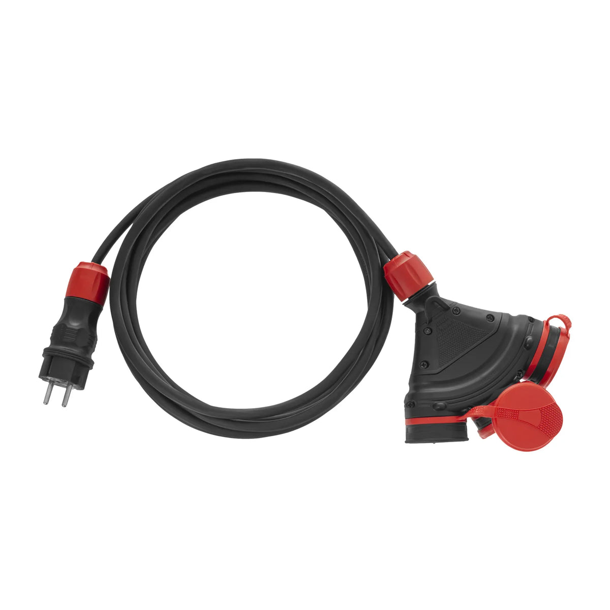 AWTools verlengsnoer met 3 stopcontacten IP54 10m 3x2,5mm²