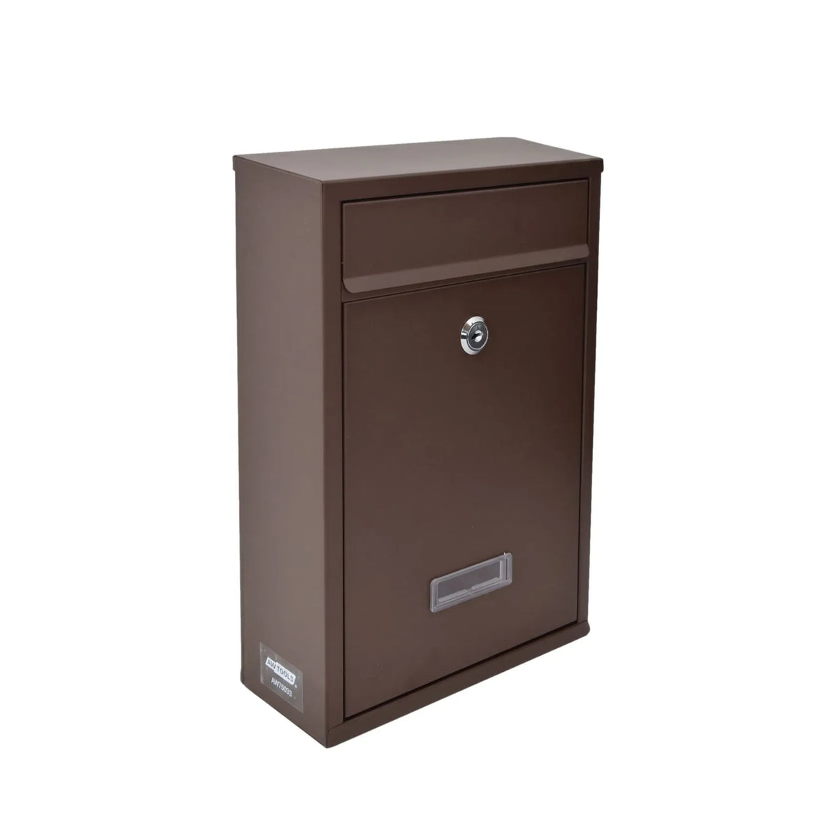 AWTools brievenbus met slot bruin 215x320x85mm