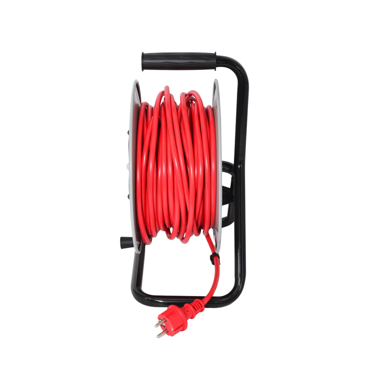 AWTools Verlengsnoer Haspel Metaal Profi Pro 30m 3x2,5 mm Rood 16 A