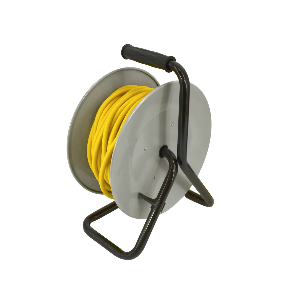 AWTools Verlengsnoerhaspel met metalen behuizing 20m 3x2,5 mm geel IP44