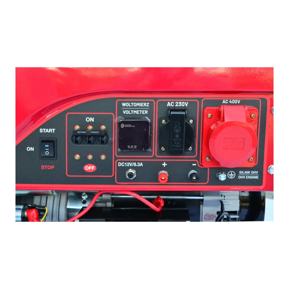 AWTools benzinegenerator 7,5 kW 230/400V Black Line