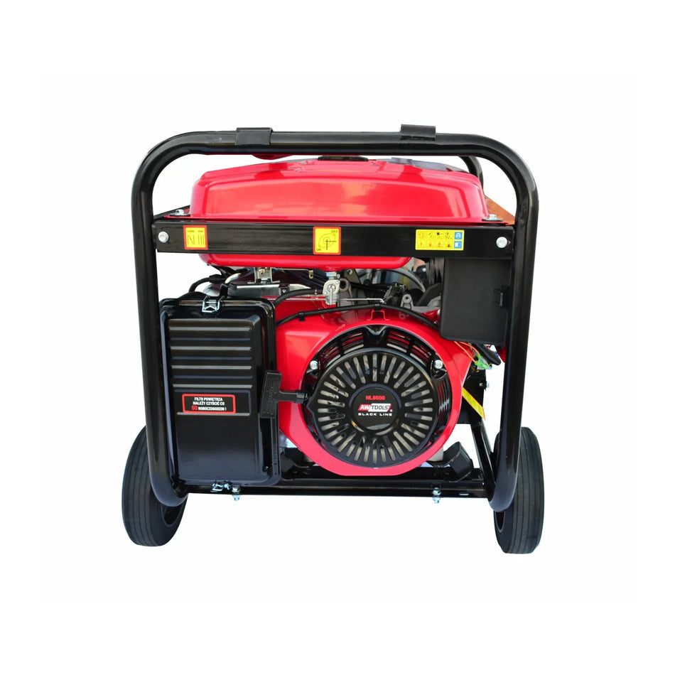 AWTools benzinegenerator met 5,0 kW vermogen 230/400V Black Line
