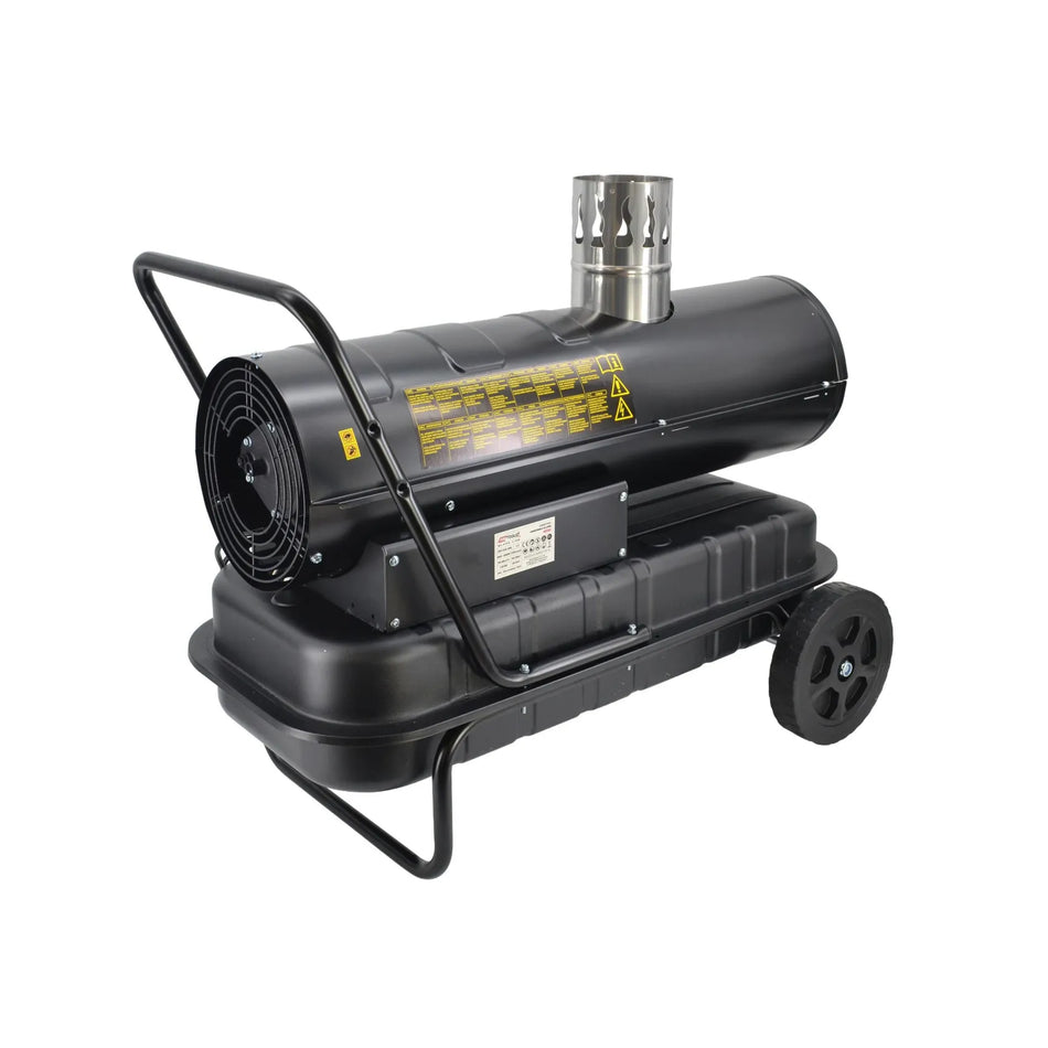 Oliegestookte kachel met afvoer HD30C 30 kW