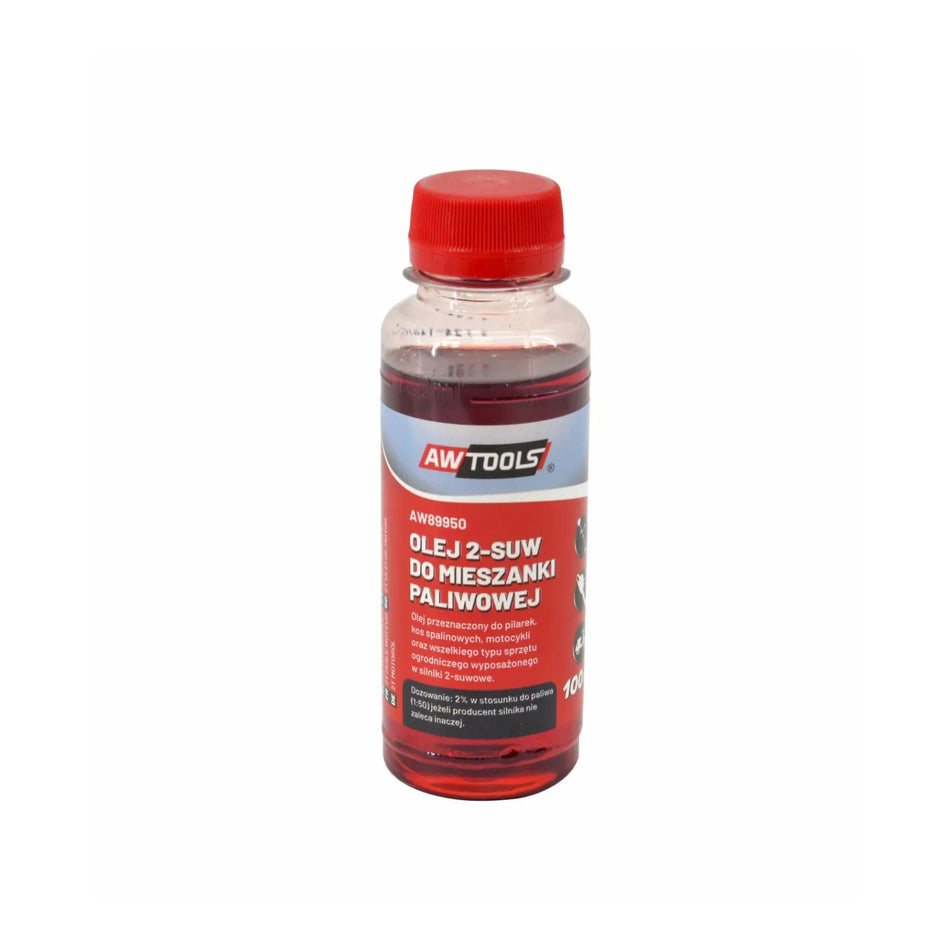 AWTools 2-takt olie voor brandstofmengsel rood 0,1 L