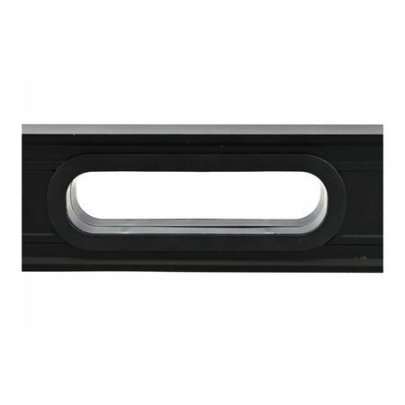 AWTools Aluminium waterpas zwart 200 cm met magneten en handgrepen