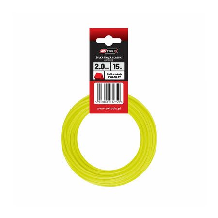 AWTools Nylon maaidraad vierkant 1,6x10m