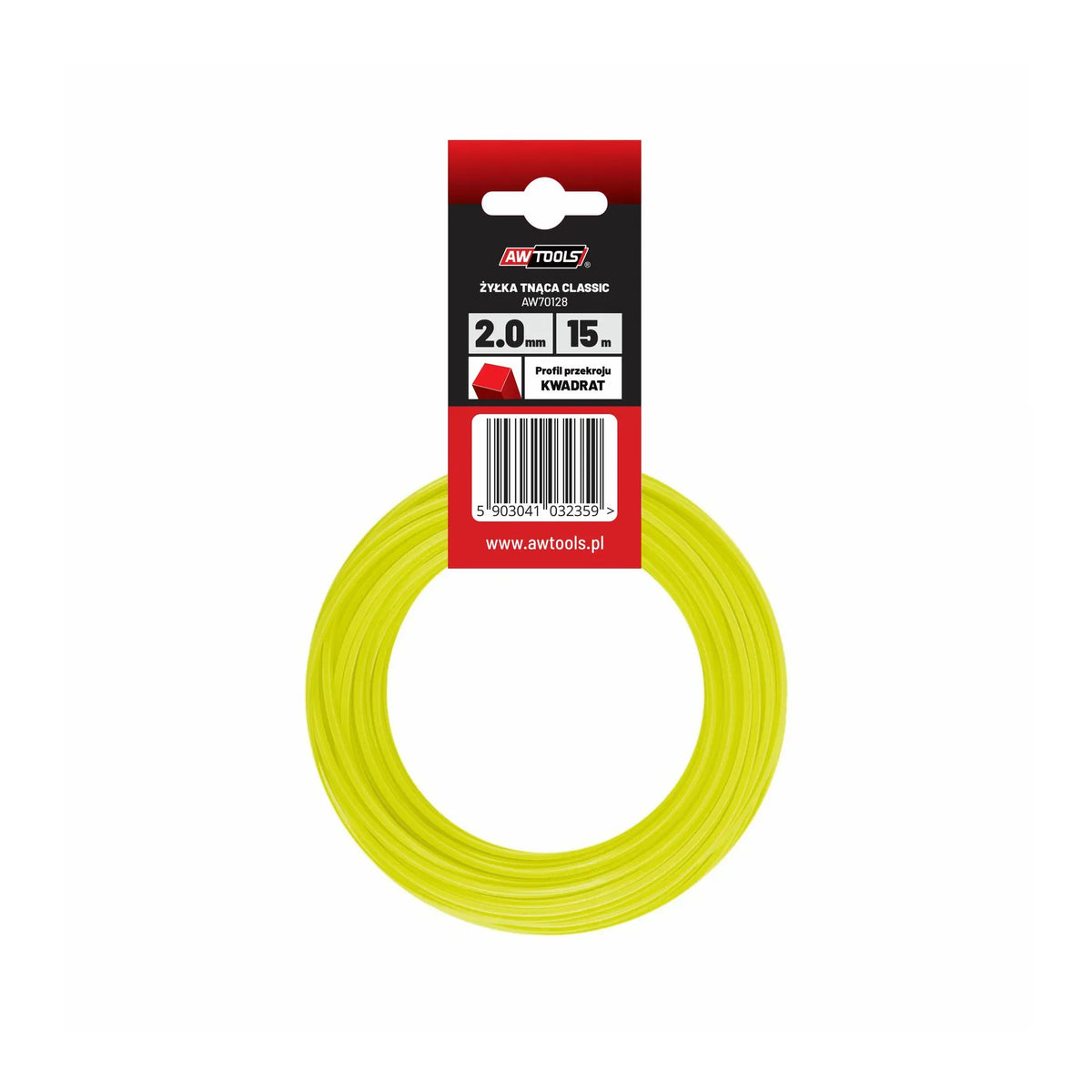 AWTools Snijlijn vierkant 2,4x10m nylon