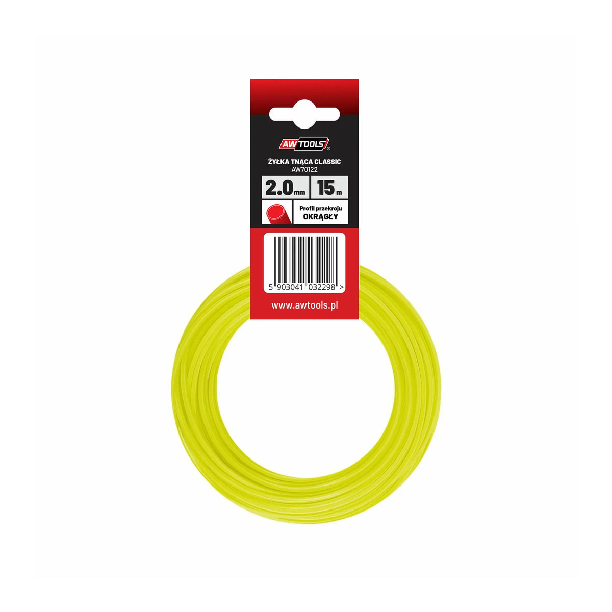 AWTools Maaidraad nylon rond 3,0x10m