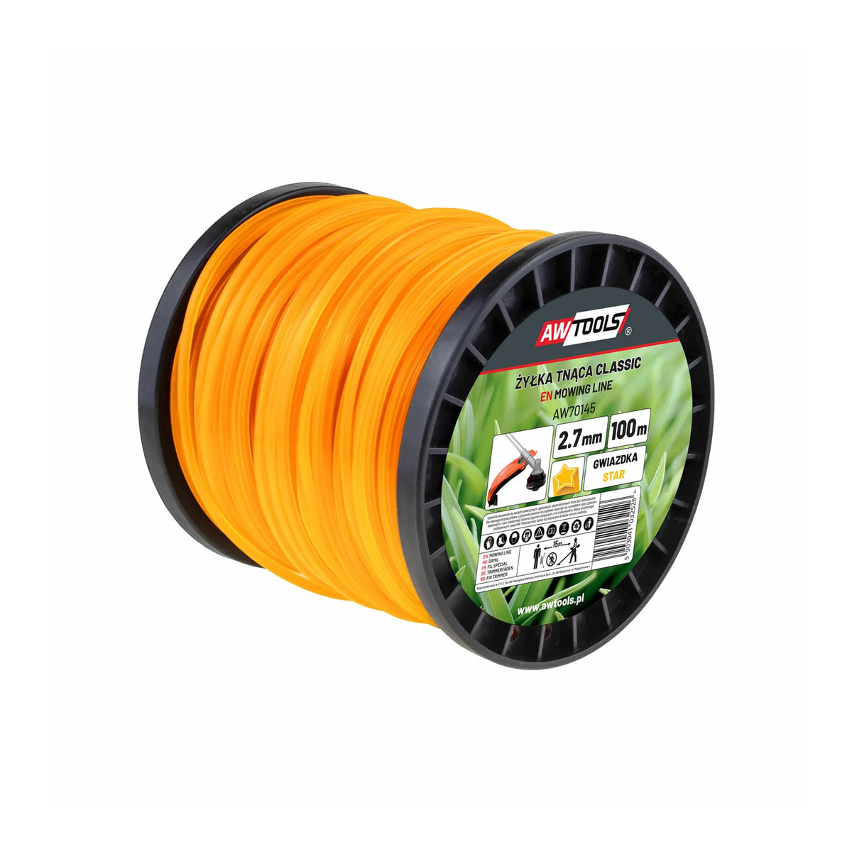 AWTools Maaidraad Classic stervormig 2,7x100m spoel