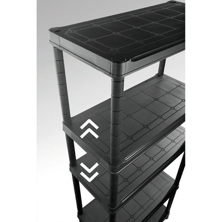 KETER Stelling kunststof 5 planken zwart