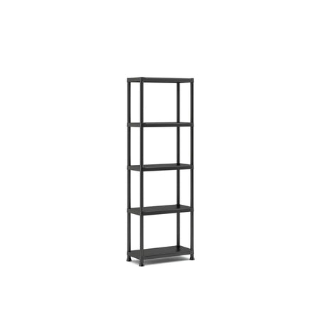 KETER Stelling kunststof 5 planken zwart