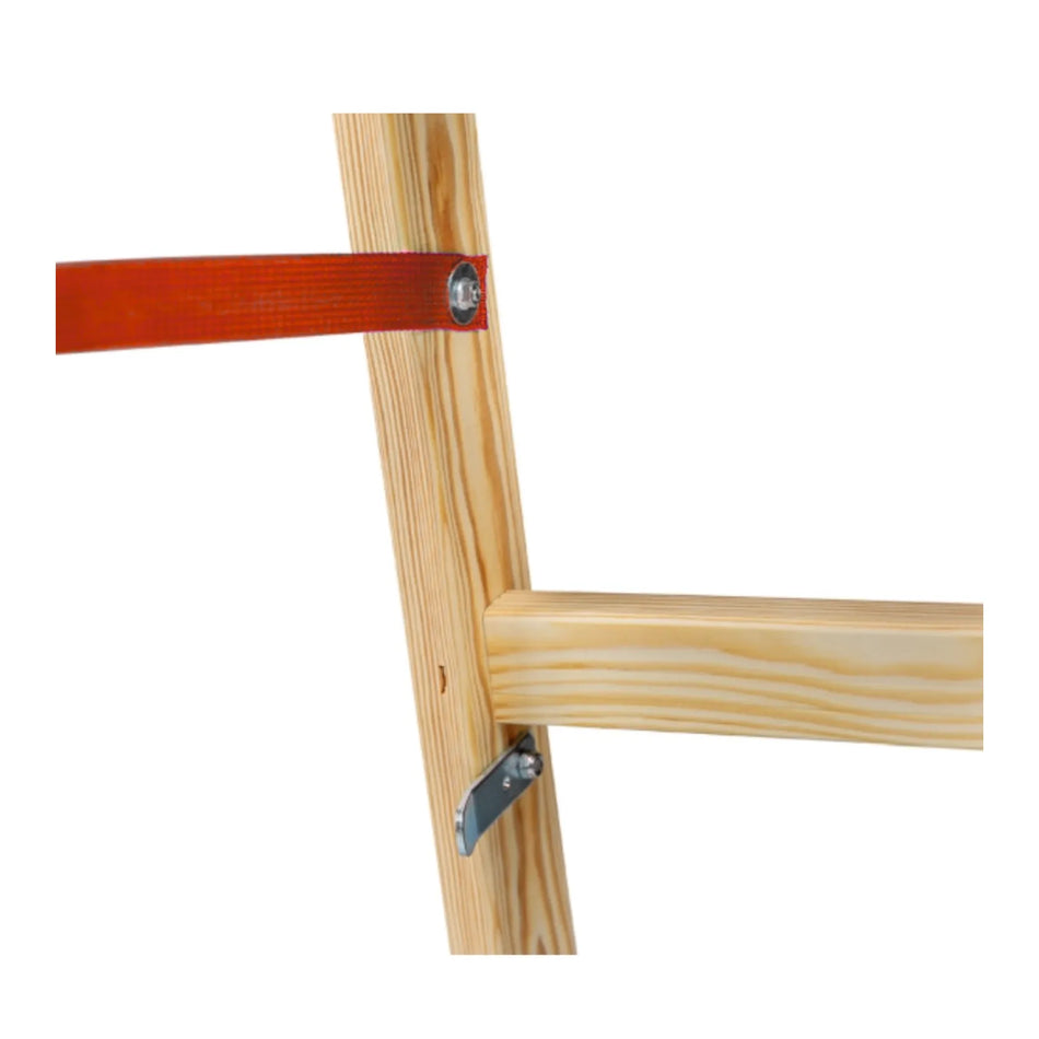 AWTools houten ladder 2x5 treden 150 kg draagkracht