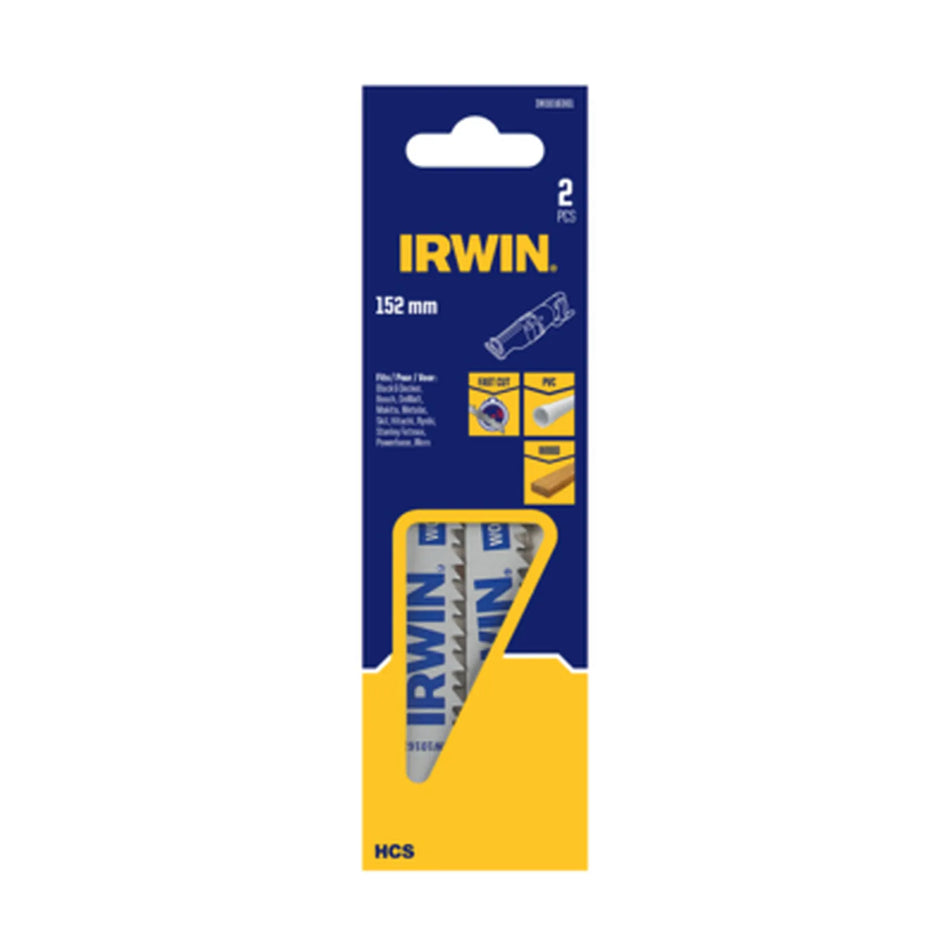 IRWIN Zaagblad voor zagen reciprozaag hcs 152mm /2 stuks