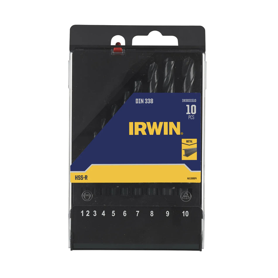 IRWIN Boor metaal hss-r set10 stuks. (1-10mm)