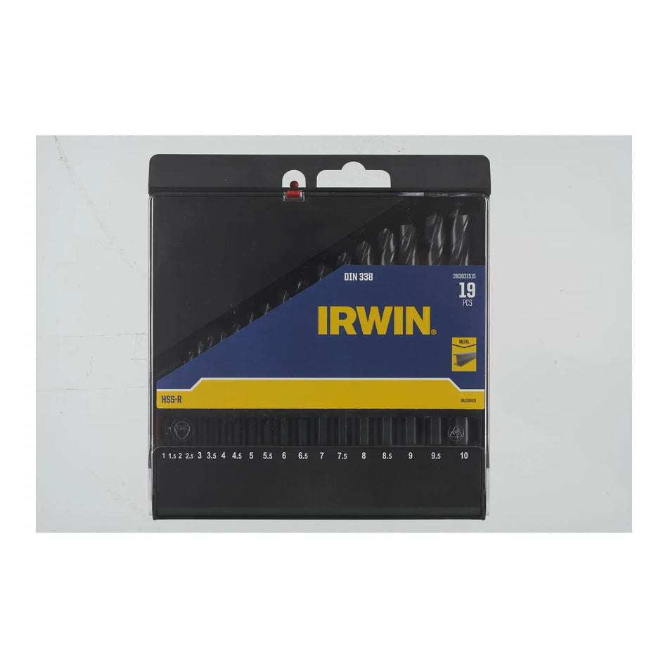 IRWIN Boor metaal hss-r set19 stuks. (1-10mm)