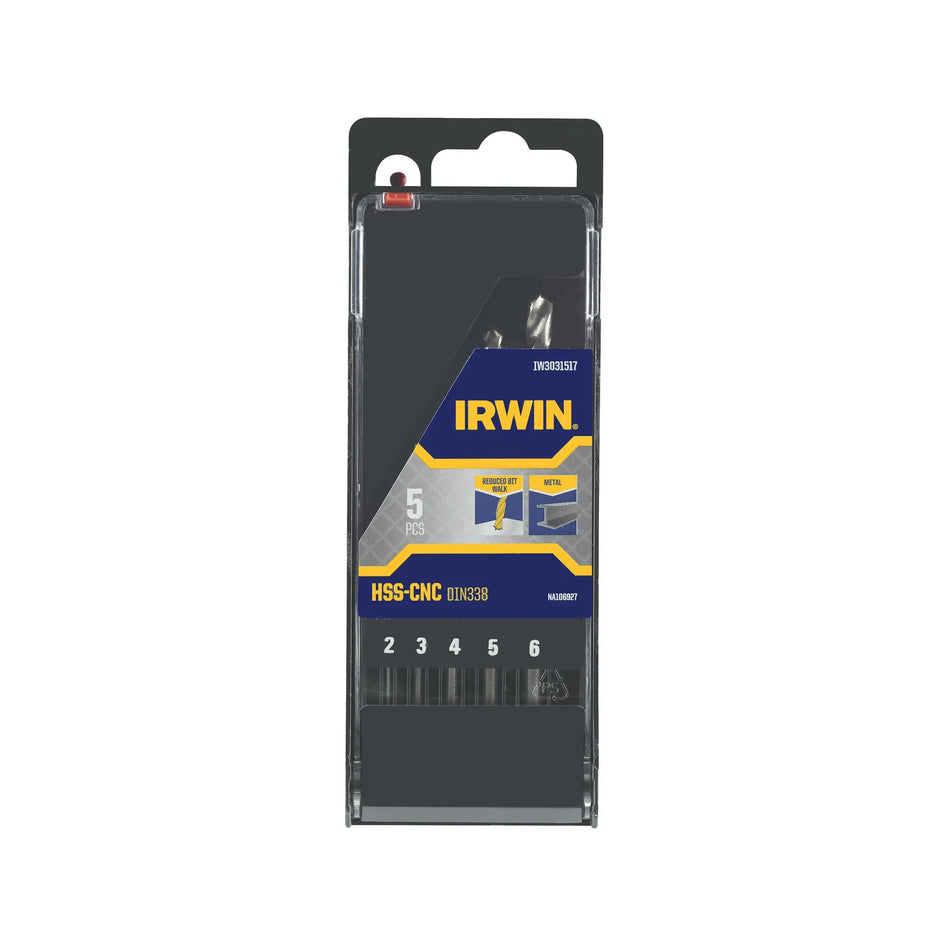 IRWIN Boor metaal hss-cnc set 5 stuks