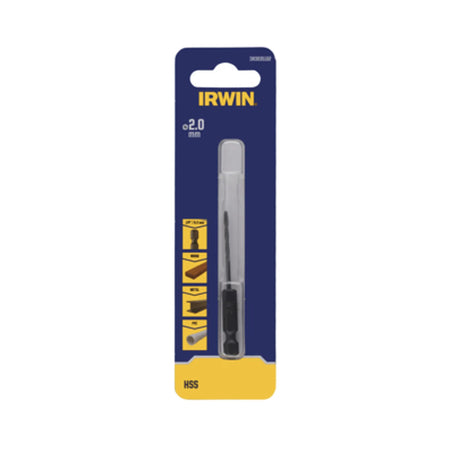 IRWIN Boor metaal hss 2,0mm hex 1/4"