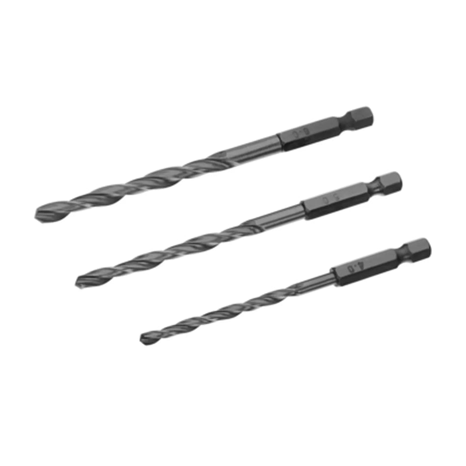 IRWIN Boor metaal hss hex 1/4" set 3 stuks