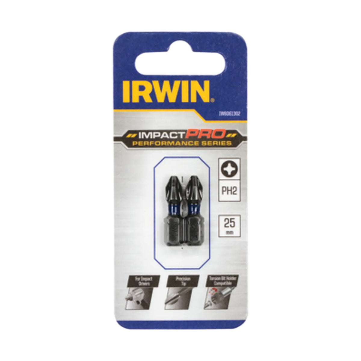 IRWIN Bit slagvast ph2 x 25mm/2 stuks