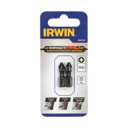 IRWIN Bit slagvast ph2 x 25mm/2 stuks