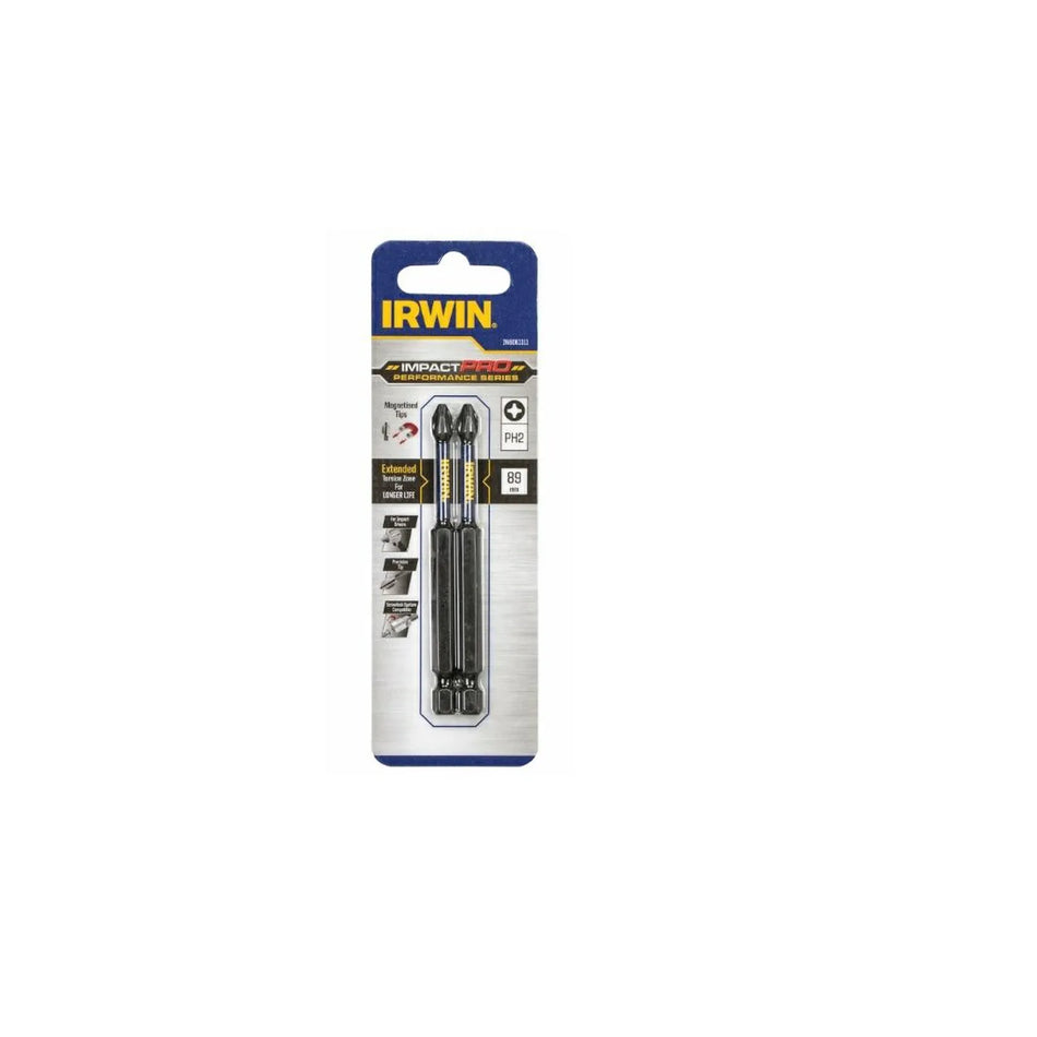 IRWIN Bit slagvast ph2 x 89mm/2 stuks