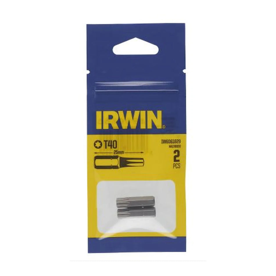 IRWIN Bit t40 x 25mm/2 stuks