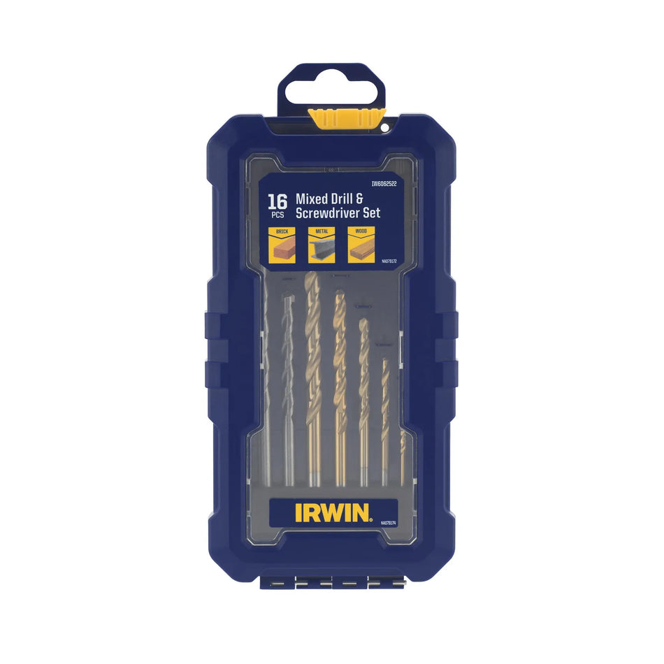 IRWIN Bits set16 stuks. + houder