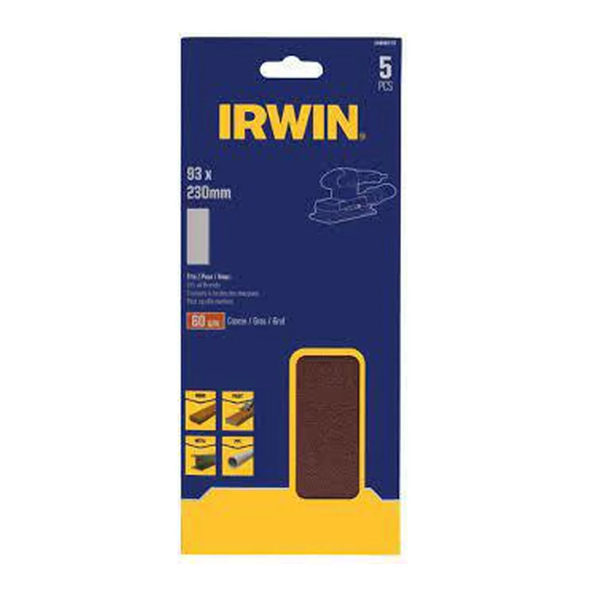 IRWIN Schuurpapier vellen 115 x 140mm p 60 /10 stuks