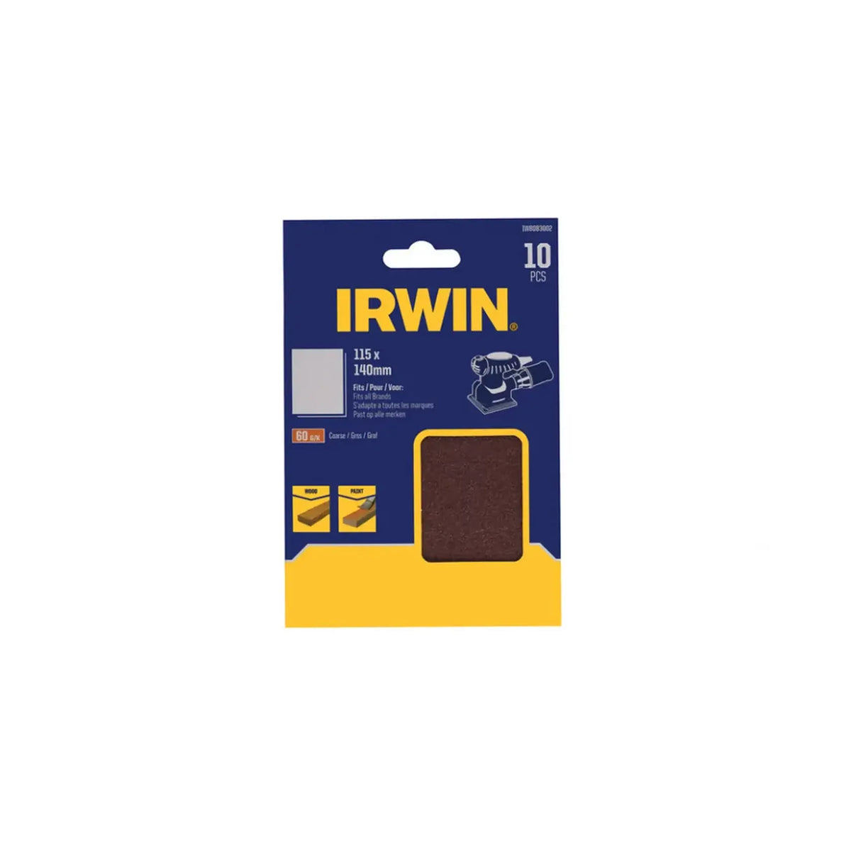 IRWIN Schuurpapier vellen 115 x 140mm p 60 /10 stuks