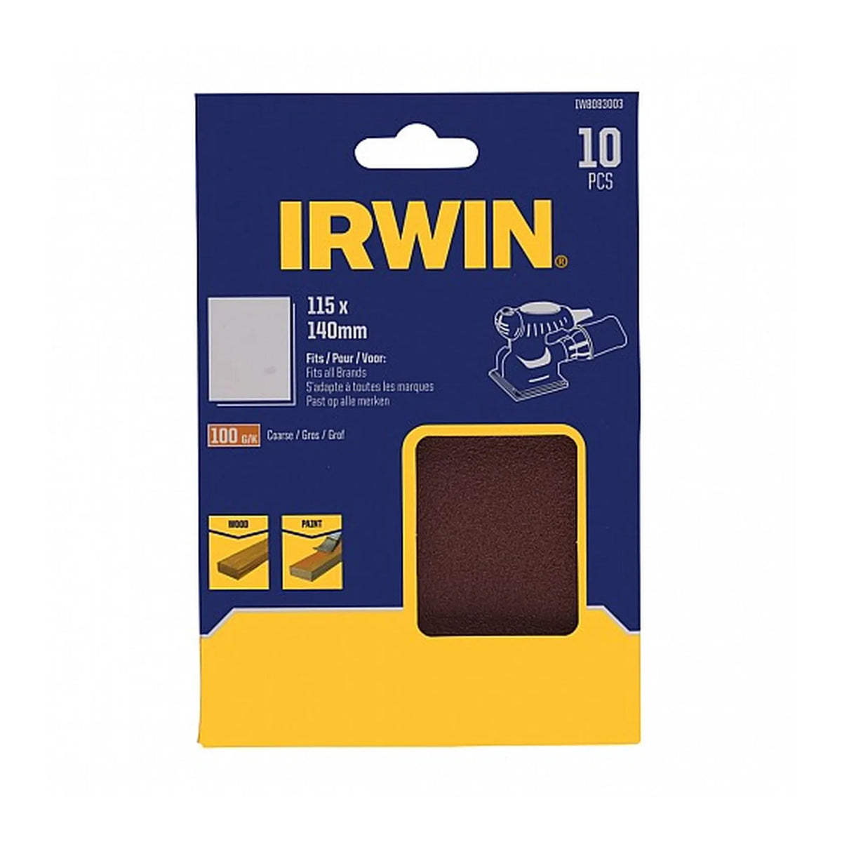 IRWIN Schuurpapier vellen 115 x 140mm p100 /10 stuks