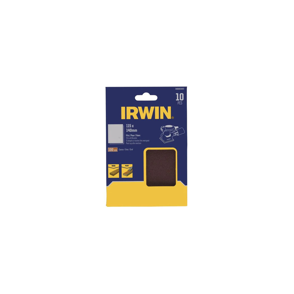 IRWIN Schuurpapier vellen 115 x 140mm p100 /10 stuks