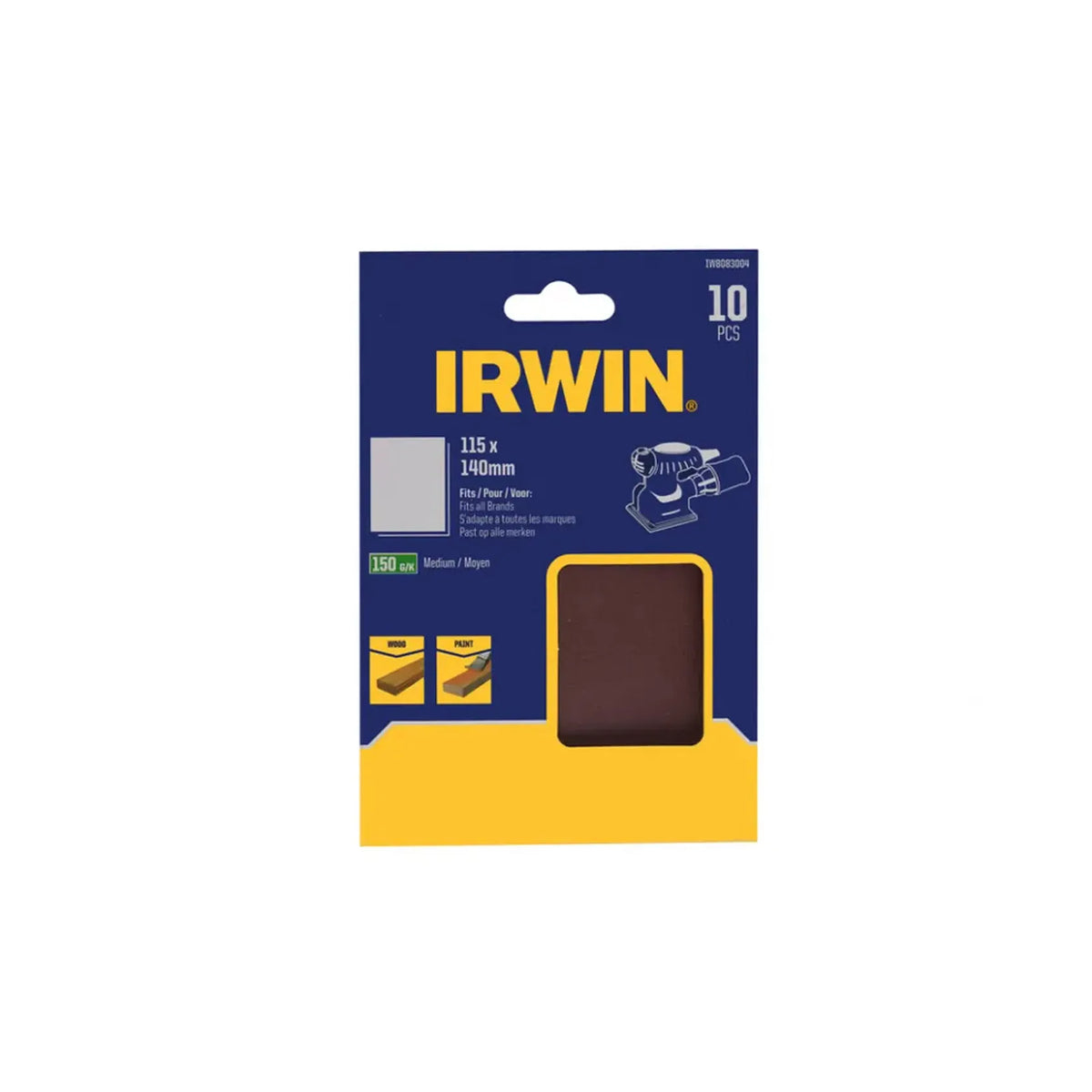 IRWIN Schuurpapier vellen 115 x 140mm p150 /10 stuks