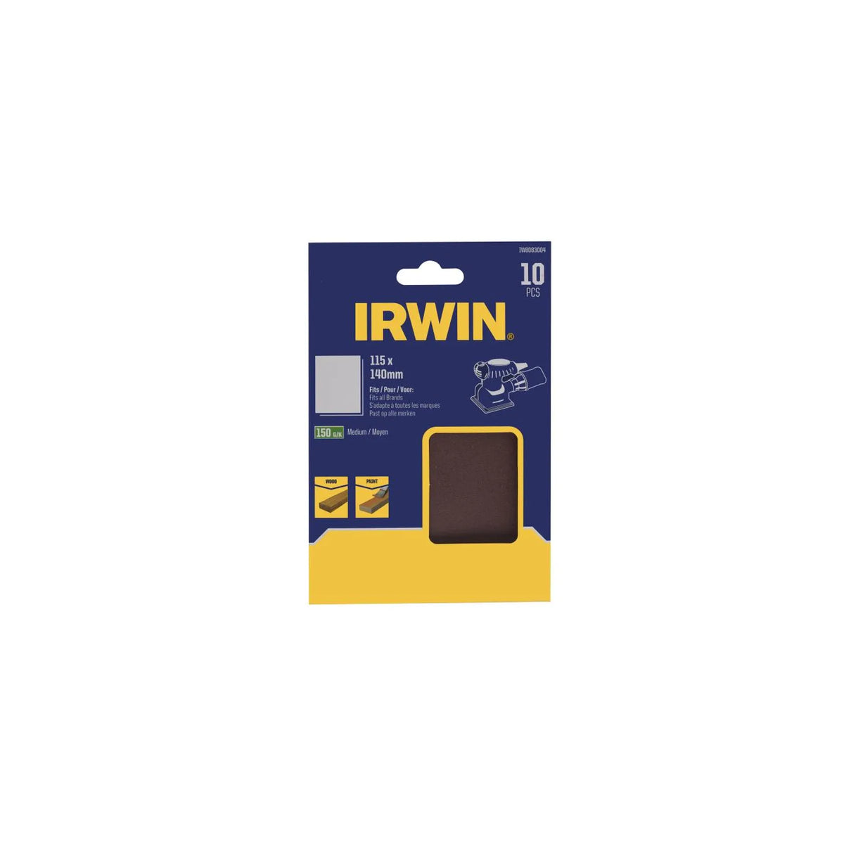 IRWIN Schuurpapier vellen 115 x 140mm p150 /10 stuks