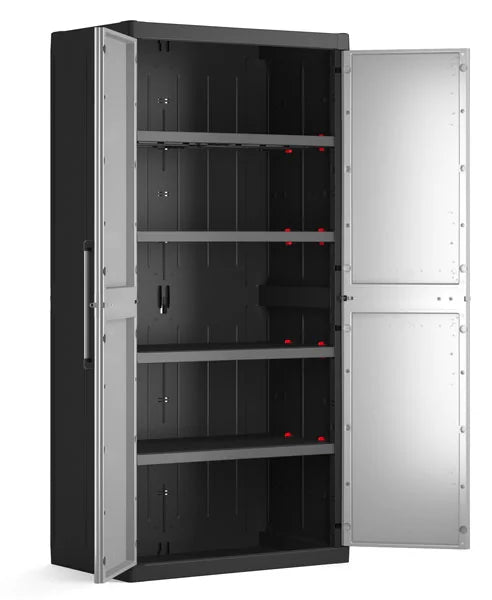 KETER Hoge kast Detroit XL zwart / grijs