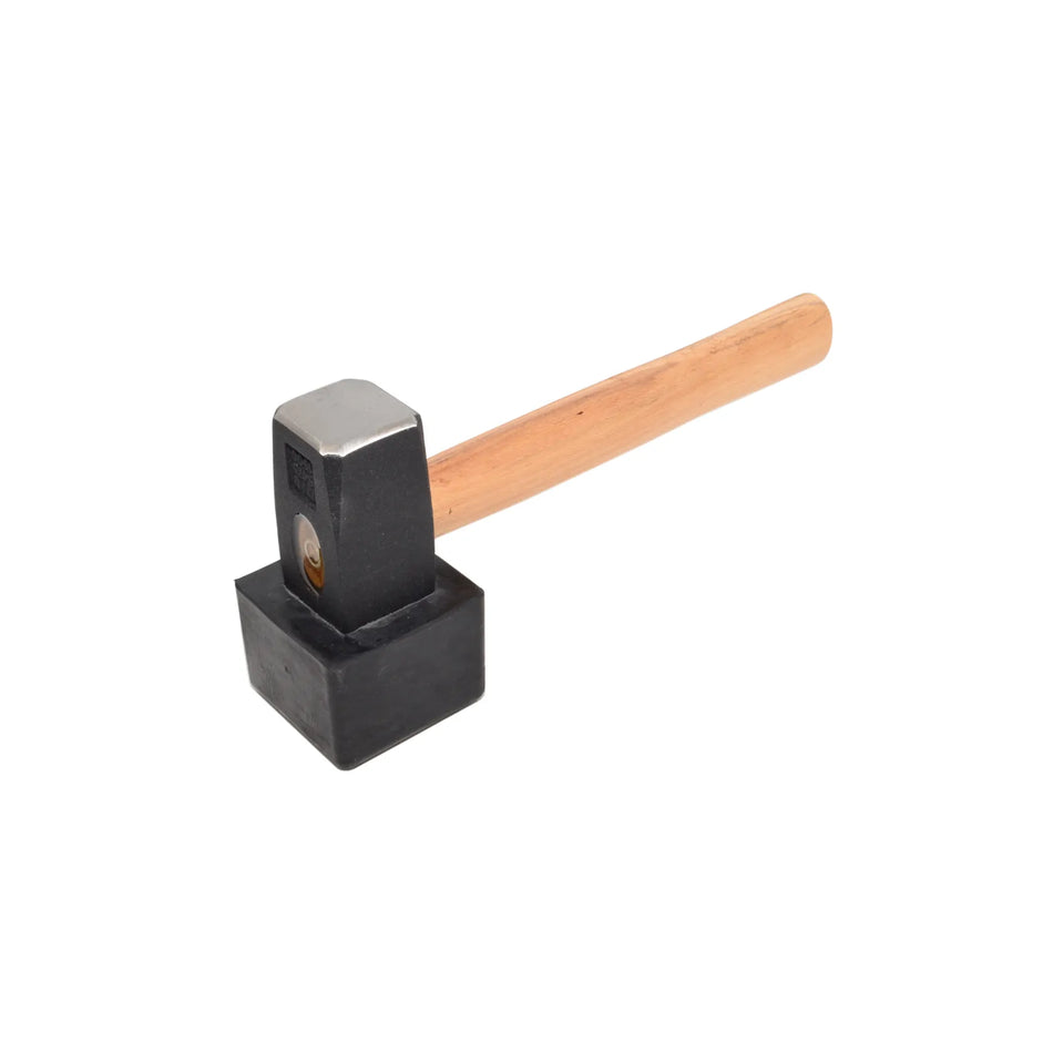 AWTools Stratenmakershamer 1,5 kg met rubberen kap 26 cm