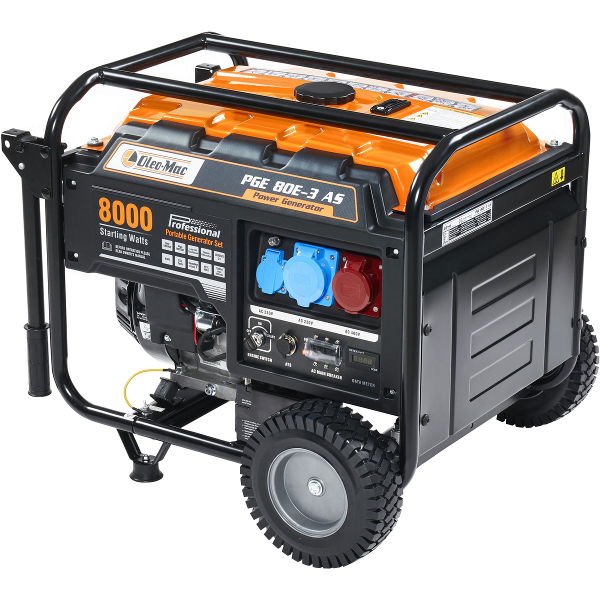 Oleo-Mac Generator 6.0KW PGE 80E-3 DCS 230V+400V