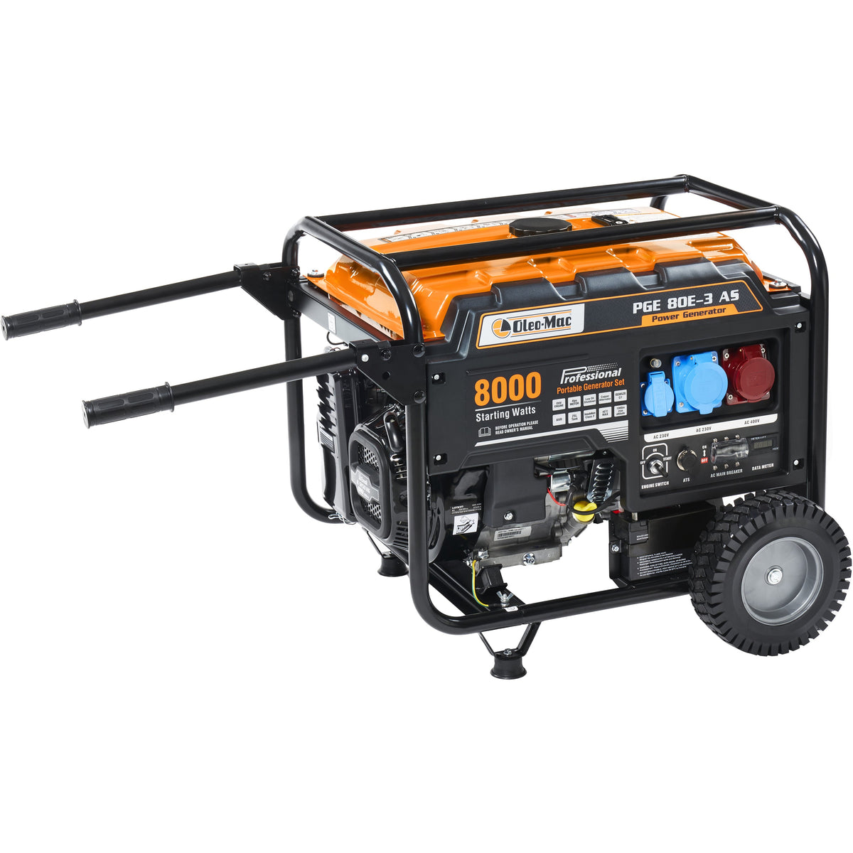 Oleo-Mac Generator 6.0KW PGE 80E-3 DCS 230V+400V